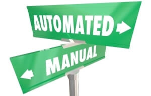 Graphical representation of Manual vs Automated testing